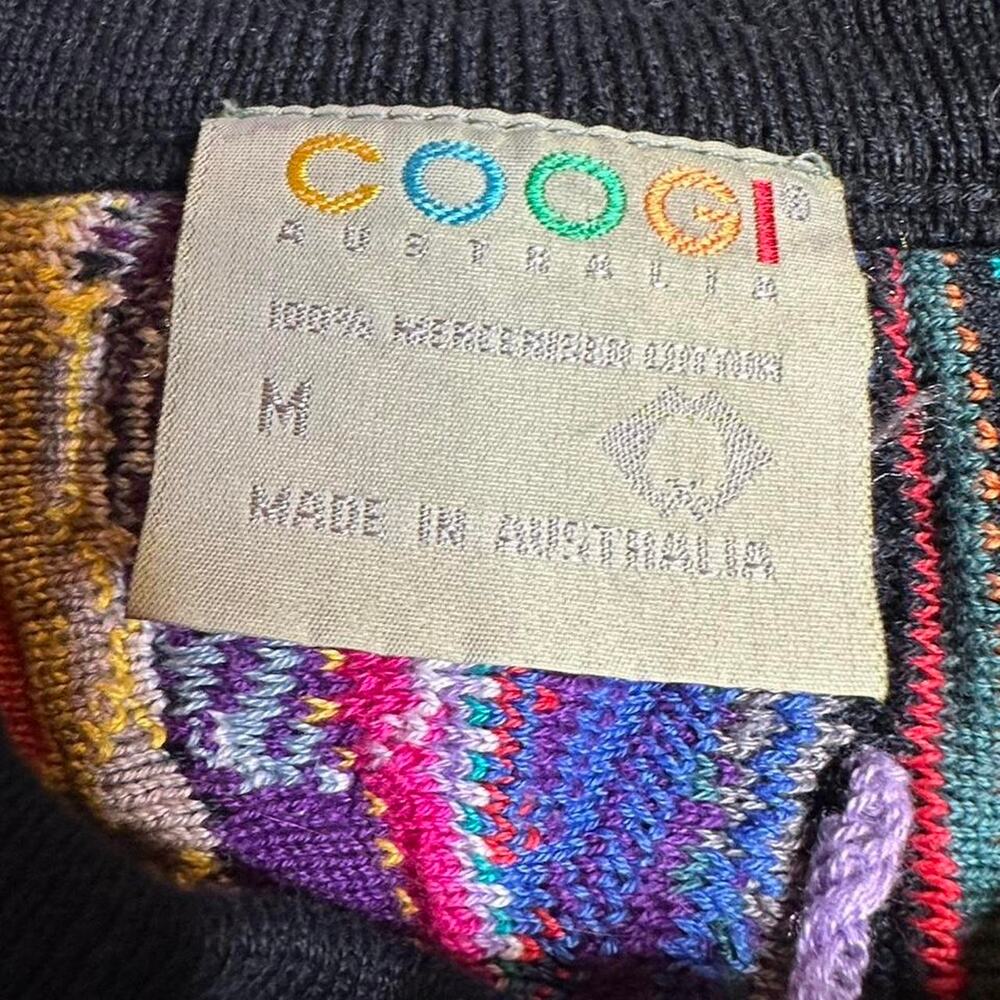 Coogi Vintage Multicolor Button Up Sweater With Matching Skirt Size M/L - Picture 4 of 5